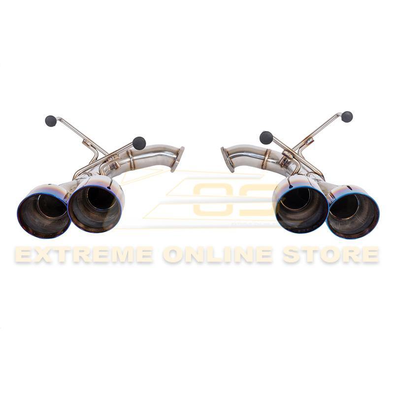 2015-Up Subaru WRX / STi Axle Back Quad Burnt Tips Exhaust - Extreme Online Store