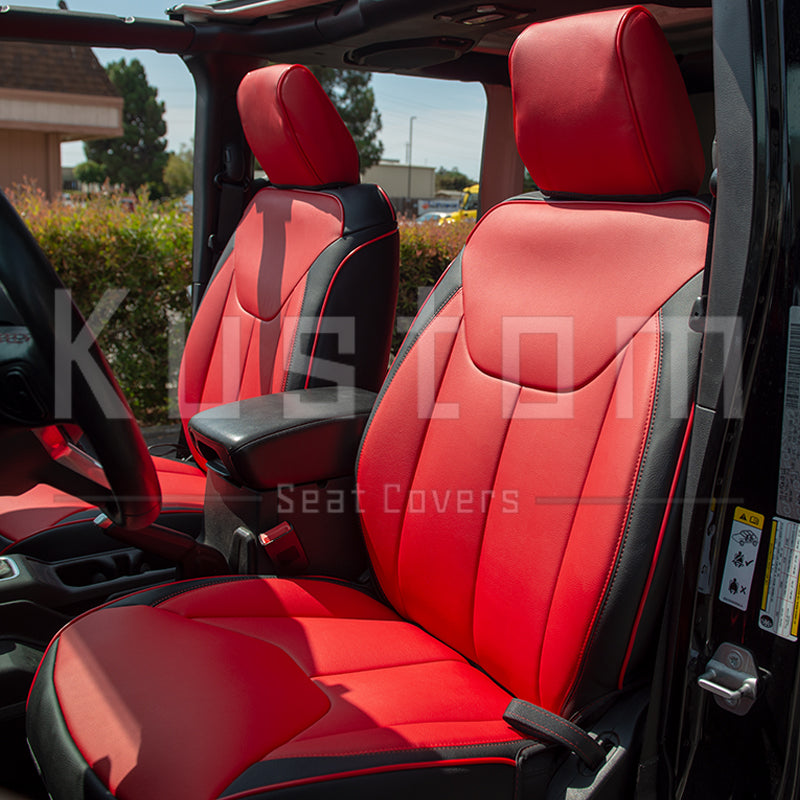 2013-18 Jeep Wrangler Custom Leather Seat Covers