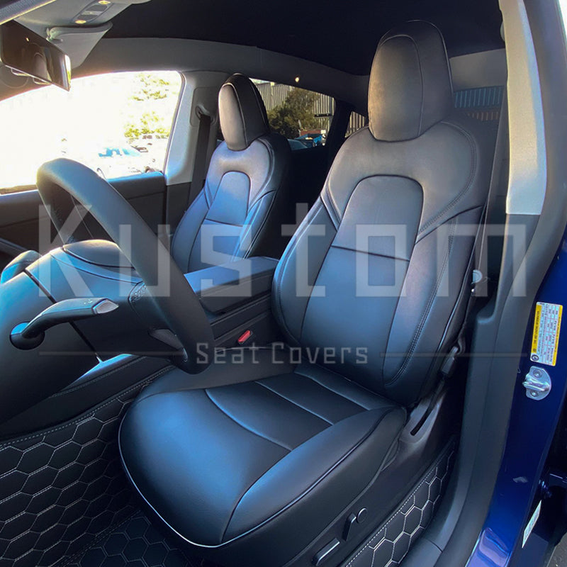 2020-21 Tesla Model Y Custom Leather Seat Covers Upholstery