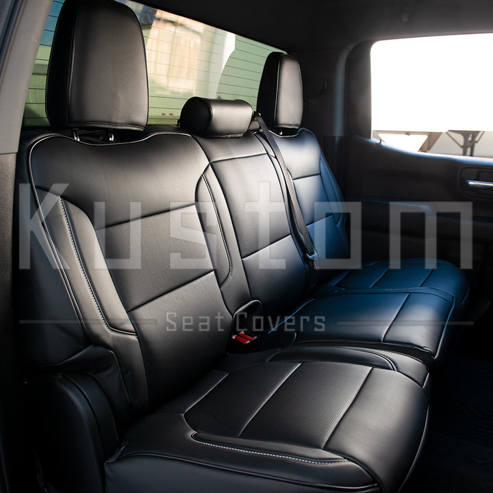 2019-Up Chevrolet Silverado Premium Custom Leather Seat Covers