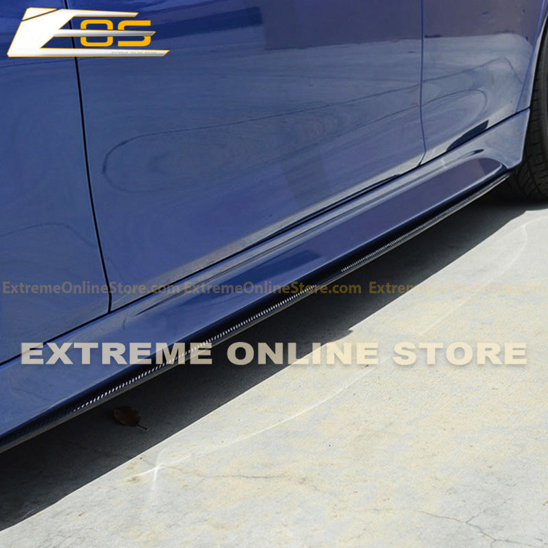 thumbnail interactive-video image 1 of For 12-18 BMW F30 3-Series 4DR M Sport M Tech Side Skirts Extension 1 of 11