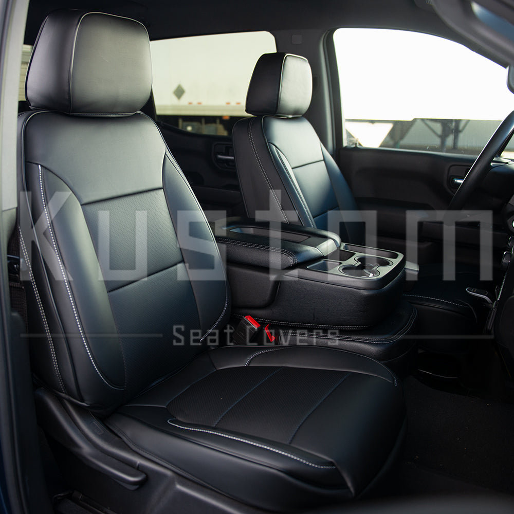 2019-Up Chevrolet Silverado Premium Custom Leather Seat Covers