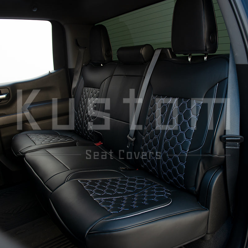 2019-Up Chevrolet Silverado Premium Custom Leather Seat Covers