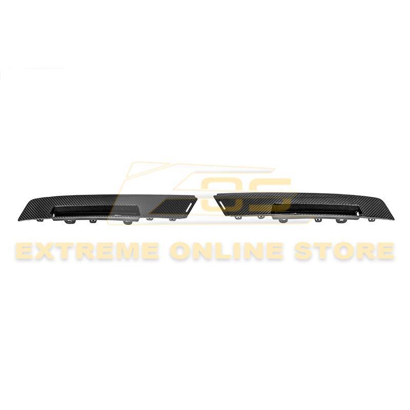 2009-15 Cadillac CTS-V Coupe Carbon Fiber Rear Bumper Insert Covers - Extreme Online Store
