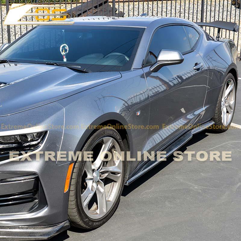 Camaro T6 Front Splitter Lip &amp; Side Skirts Rocker Panels - Extreme Online Store