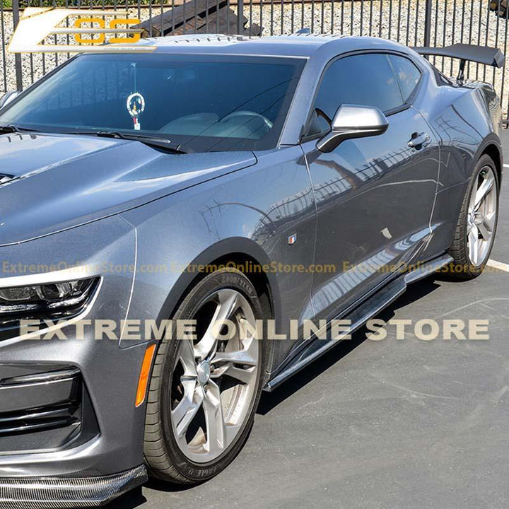 Camaro T6 Front Splitter Lip &amp; Side Skirts Rocker Panels - Extreme Online Store