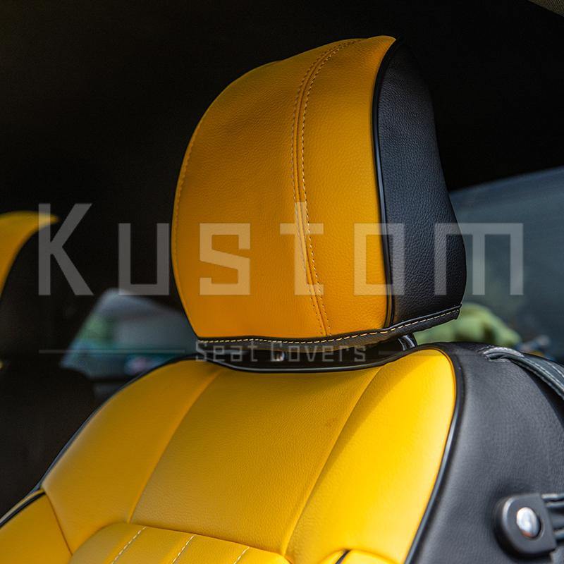 2015-Up Ford Mustang Two-tone Leather Seat Covers - Extreme Online Store