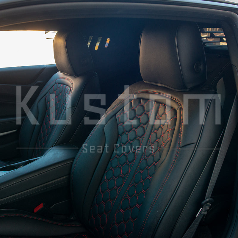 6th Gen Camaro Coupe Custom Leather Seat Covers