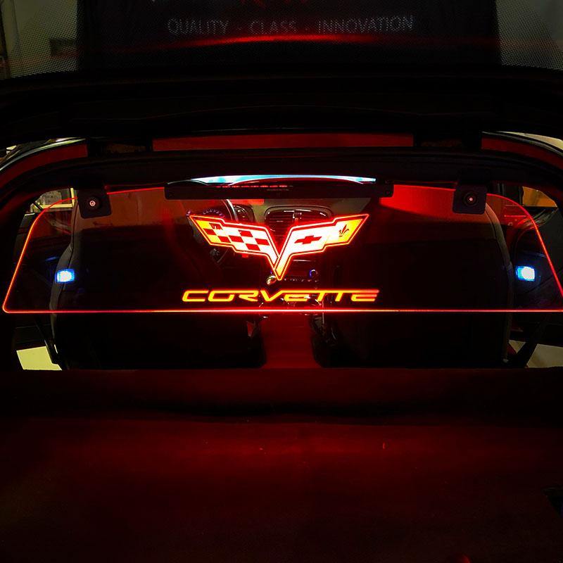 WindRestrictor® C6 Coupe Rear Glow Plate - ExtremeOnlineStore
