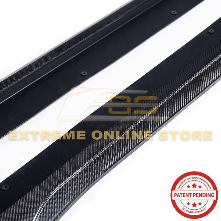 2009-14 Cadillac CTS-V Carbon Fiber Side Skirts - Extreme Online Store