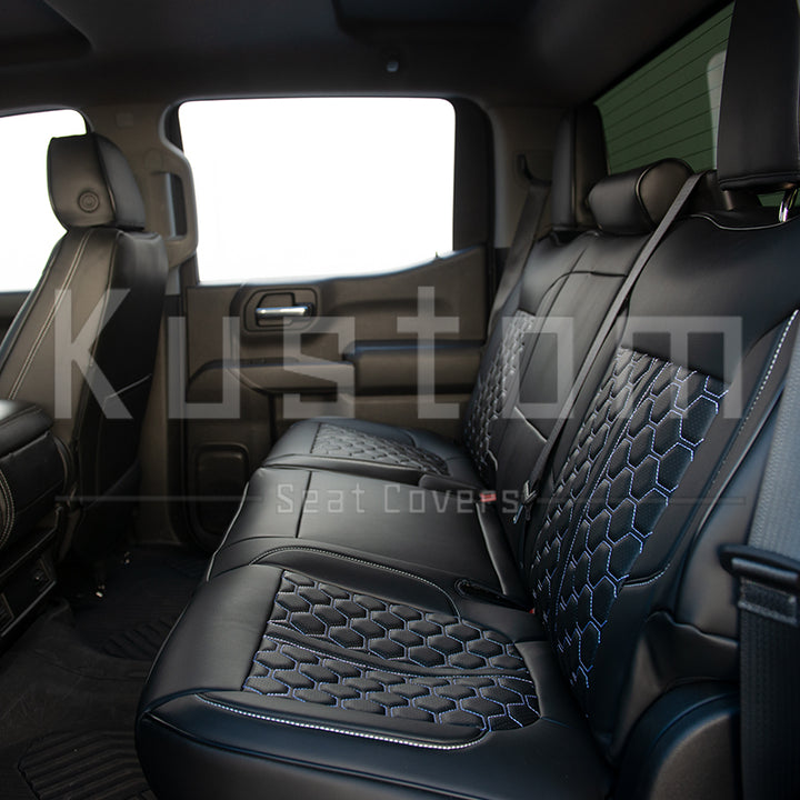 2019-Up Chevrolet Silverado Premium Custom Leather Seat Covers