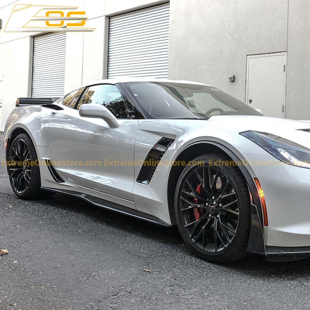 Corvette C7 Stage 2 / 3 Front Splitter &amp; Side Skirts - ExtremeOnlineStore