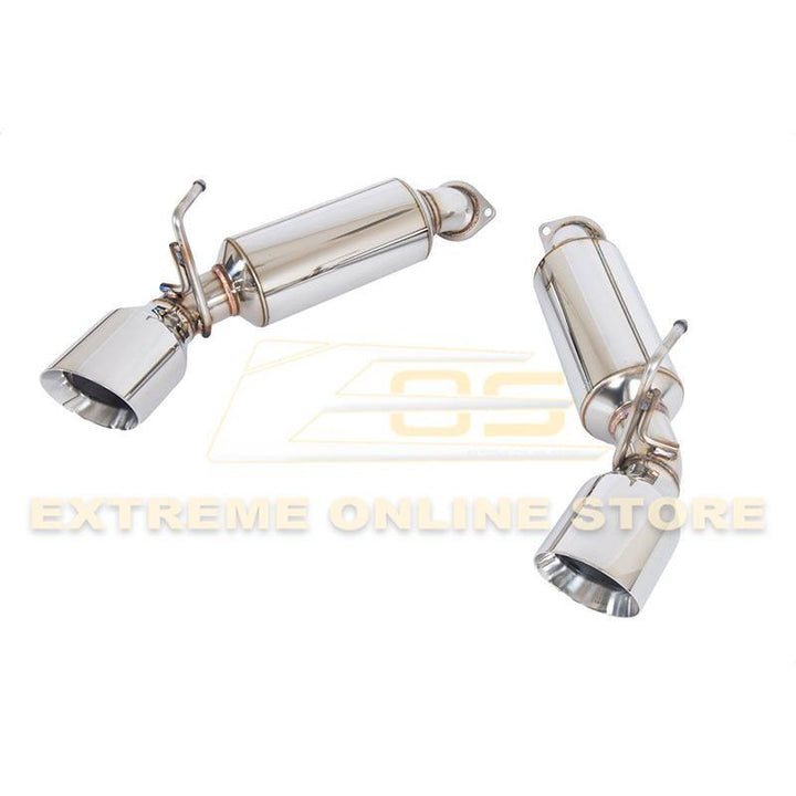 2009-Up Nissan 370Z Z34 Stainless Steel Axle Back 4.5" Dual Tips Exhaust - Extreme Online Store
