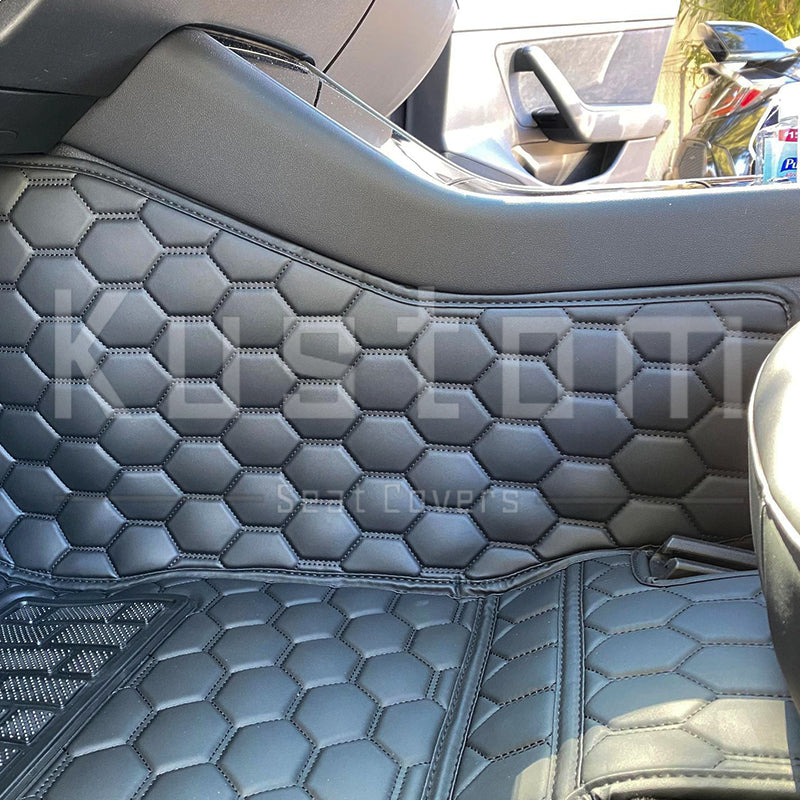 2013-Up Ford Focus Custom Honeycomb Leather Floor Mat