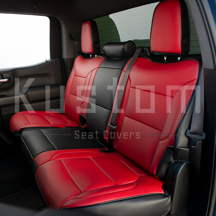 2019-Up Chevrolet Silverado Premium Custom Leather Seat Covers