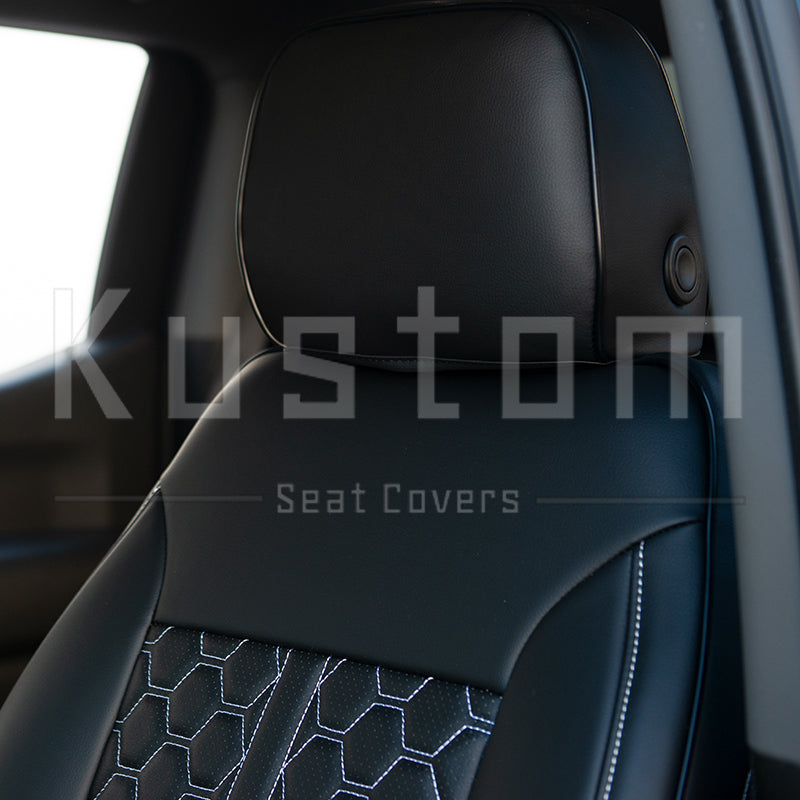 2019-Up Chevrolet Silverado Premium Custom Leather Seat Covers