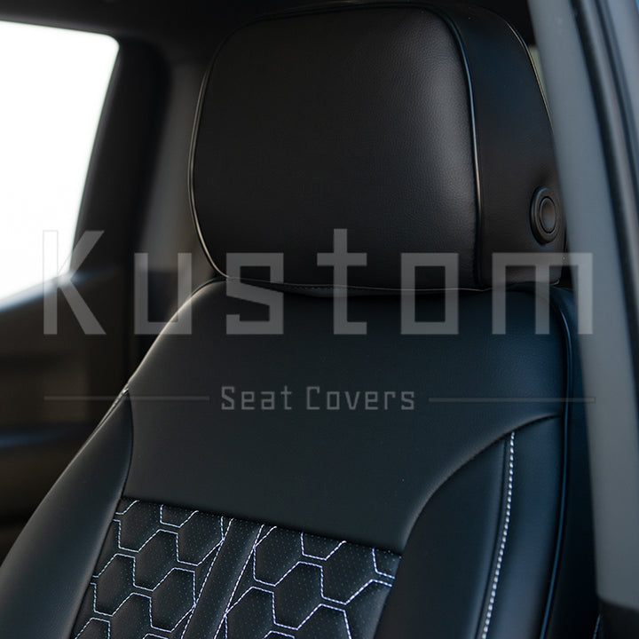 2019-Up Chevrolet Silverado Premium Custom Leather Seat Covers