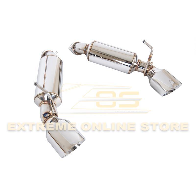 2009-Up Nissan 370Z Z34 Stainless Steel Axle Back 4.5" Dual Tips Exhaust - Extreme Online Store