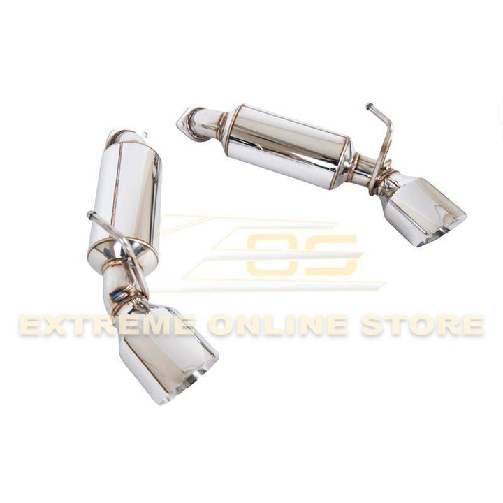2009-Up Nissan 370Z Z34 Stainless Steel Axle Back 4.5" Dual Tips Exhaust - Extreme Online Store