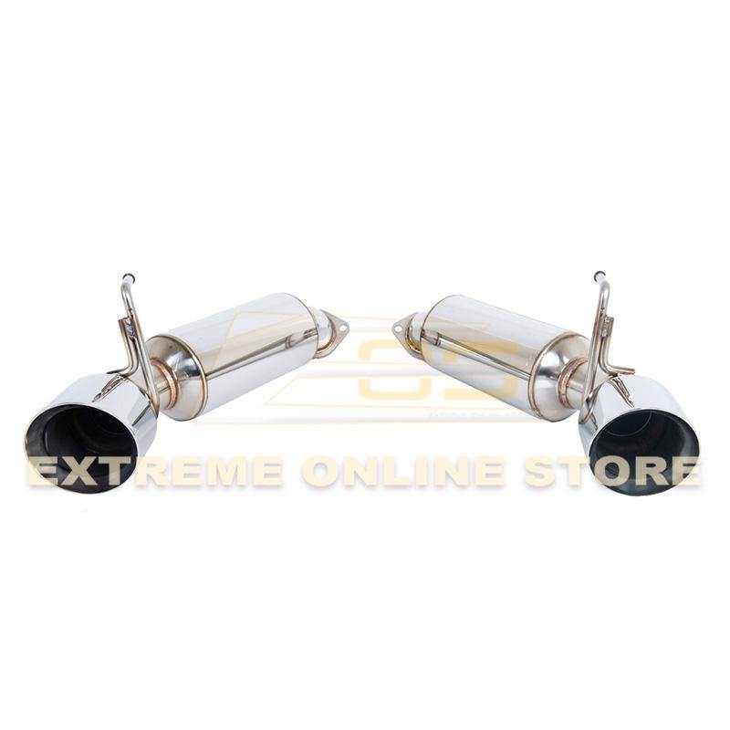 2009-Up Nissan 370Z Z34 Stainless Steel Axle Back 4.5" Dual Tips Exhaust - Extreme Online Store