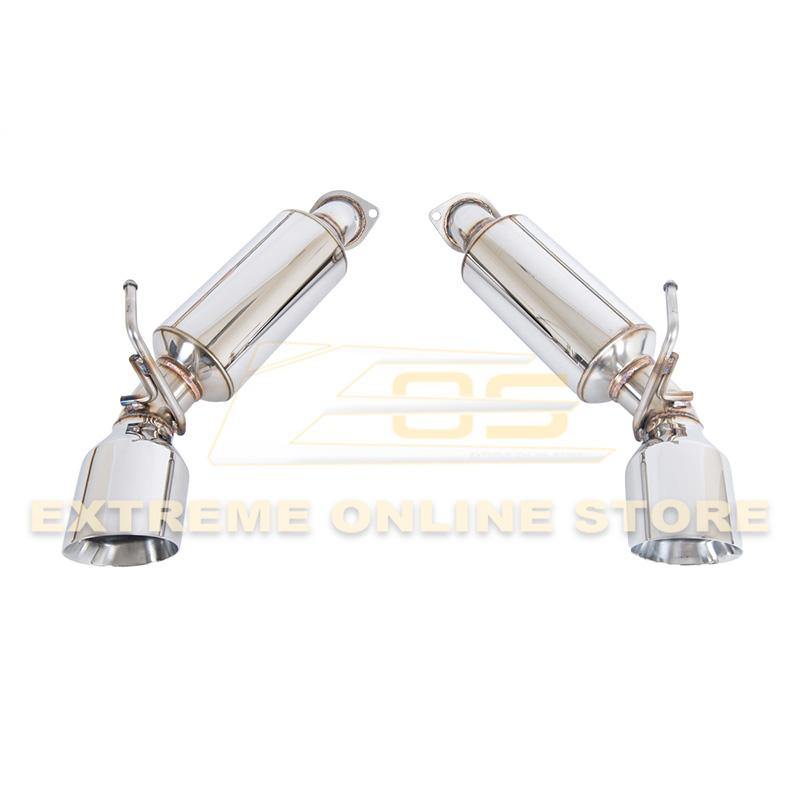 2009-Up Nissan 370Z Z34 Stainless Steel Axle Back 4.5" Dual Tips Exhaust - Extreme Online Store