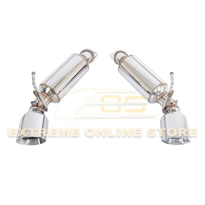 2009-Up Nissan 370Z Z34 Stainless Steel Axle Back 4.5" Dual Tips Exhaust - Extreme Online Store