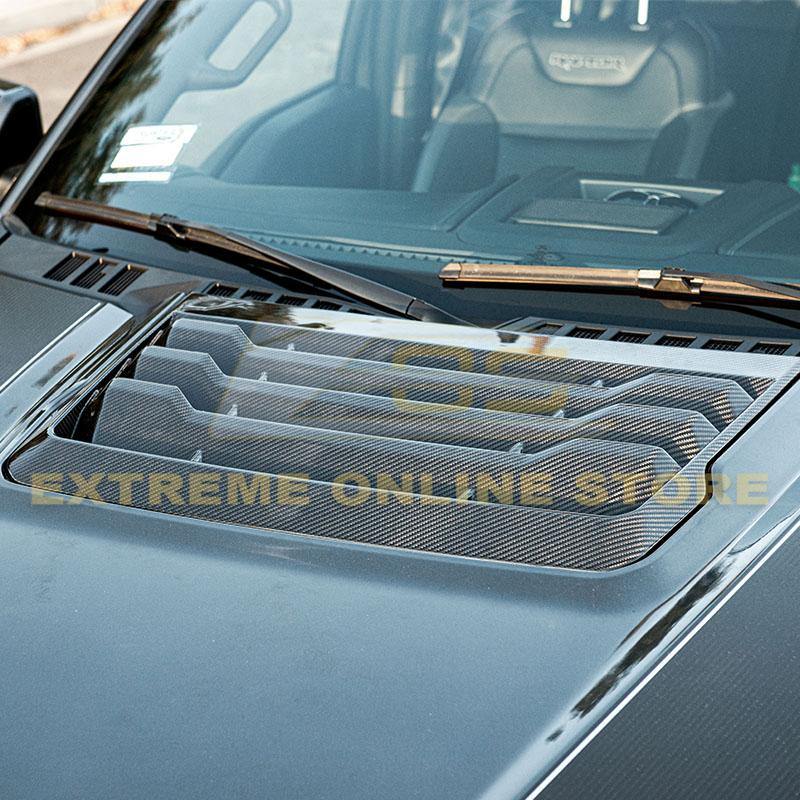 2017-Up Ford F-150 Raptor Carbon Fiber Hood Vent - Extreme Online Store