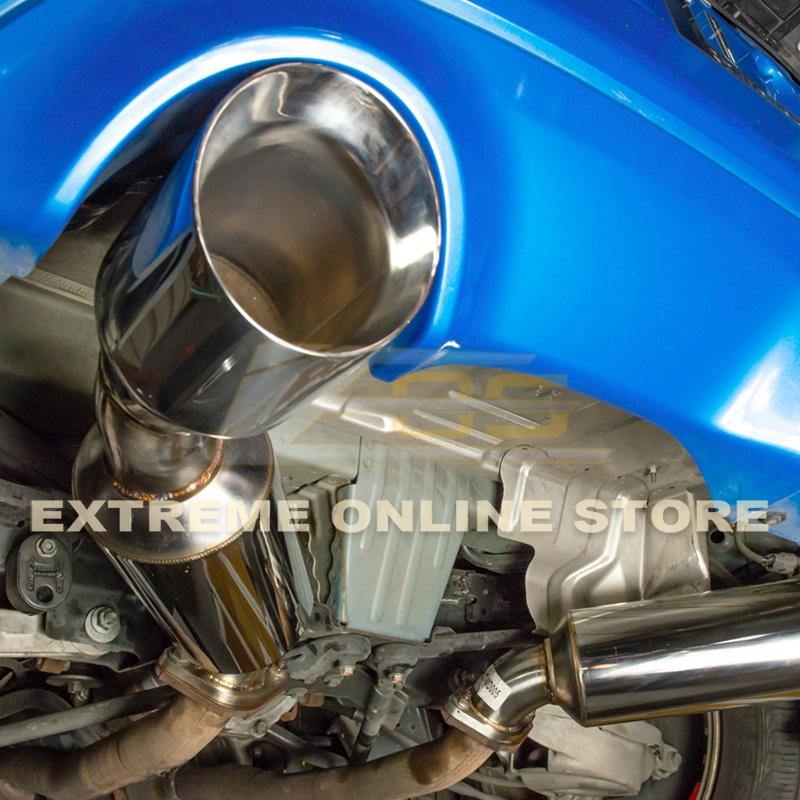 2009-Up Nissan 370Z Z34 Stainless Steel Axle Back 4.5" Dual Tips Exhaust - Extreme Online Store