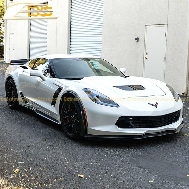 Corvette C7 Stage 2 / 3 Front Splitter &amp; Side Skirts - ExtremeOnlineStore