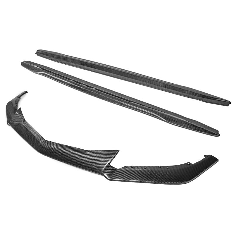 2016-19 Cadillac ATS-V Carbon Fiber Front Splitter &amp; Side Skirts