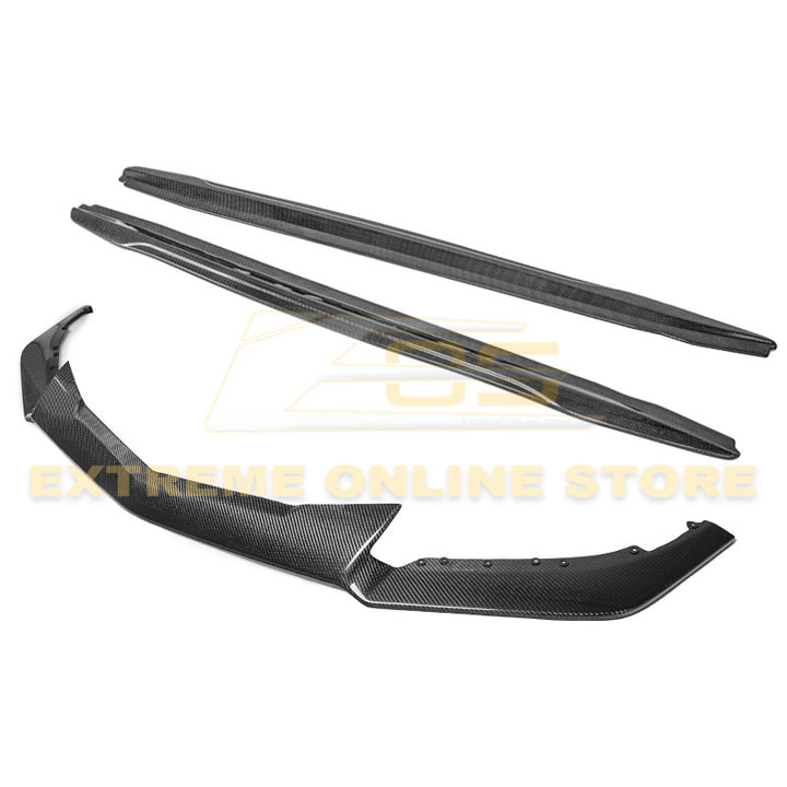 2016-19 Cadillac ATS-V Carbon Fiber Front Splitter &amp; Side Skirts