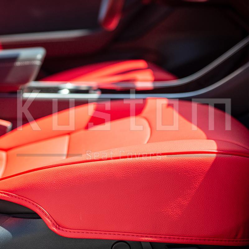 2017-21 Tesla Model 3 Two-tone Custom Leather Seat Covers - Extreme Online Store