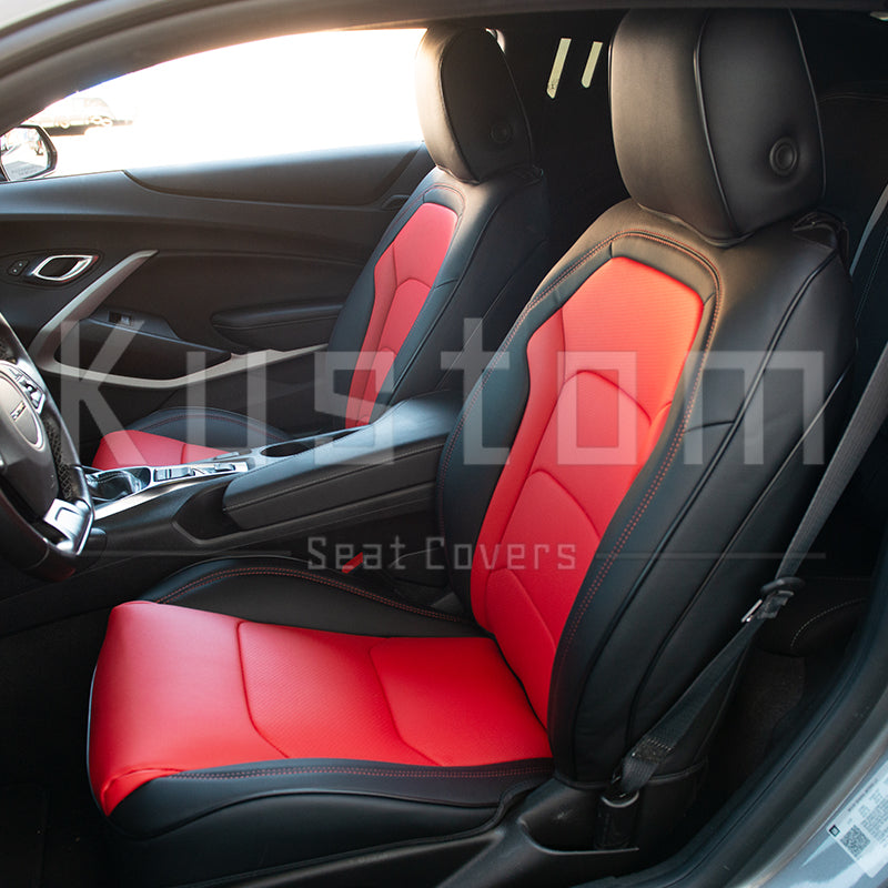 6th Gen Camaro Coupe Custom Leather Seat Covers