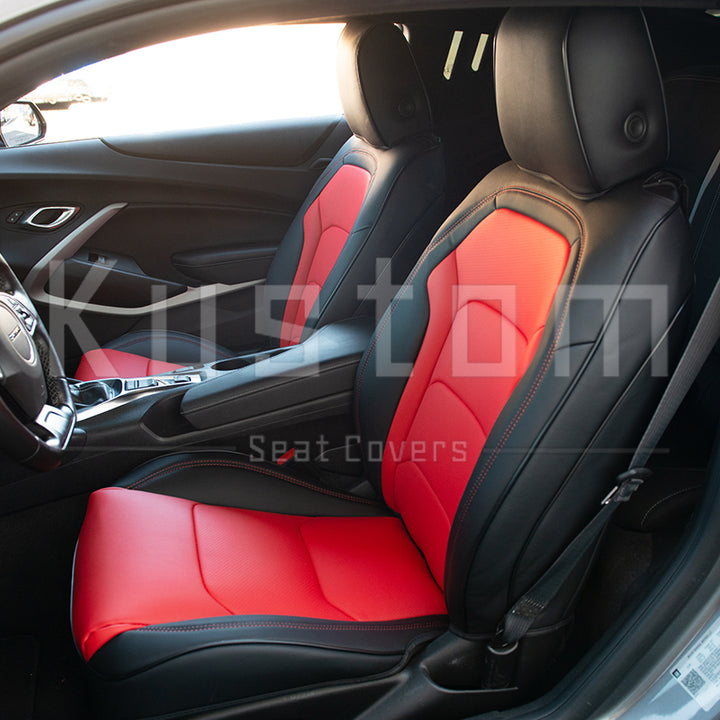 6th Gen Camaro Coupe Custom Leather Seat Covers