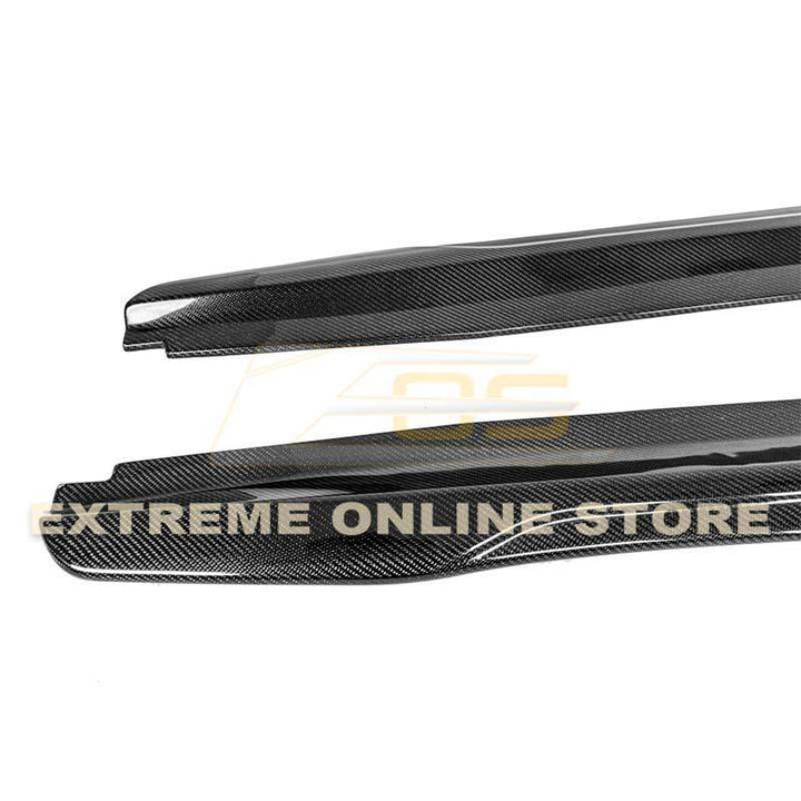 2016-19 Cadillac ATS-V Carbon Fiber Side Skirts Rocker Panels - Extreme Online Store