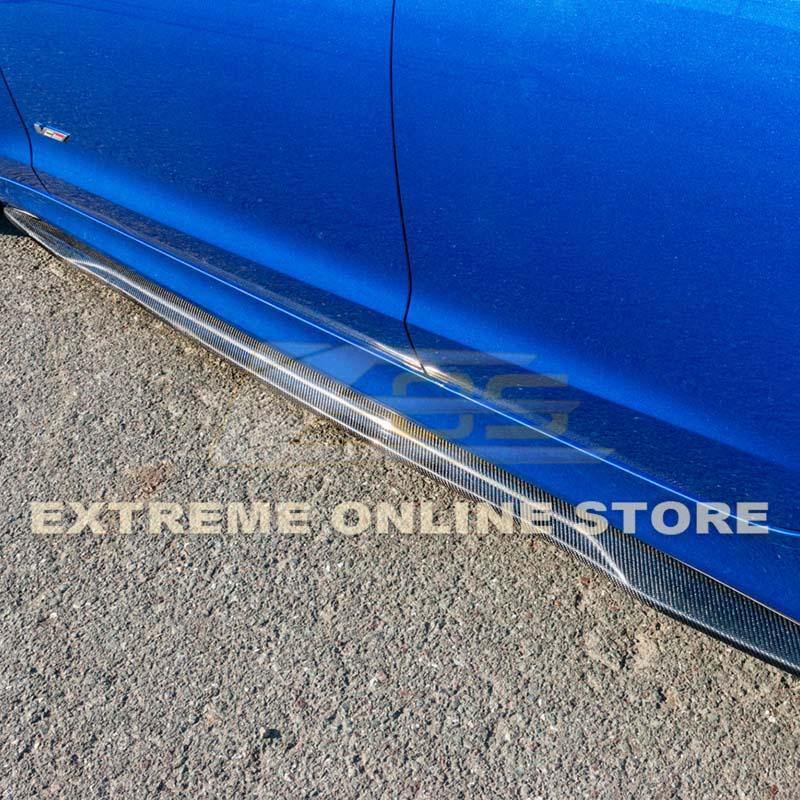 2016-19 Cadillac ATS-V Carbon Fiber Front Splitter &amp; Side Skirts