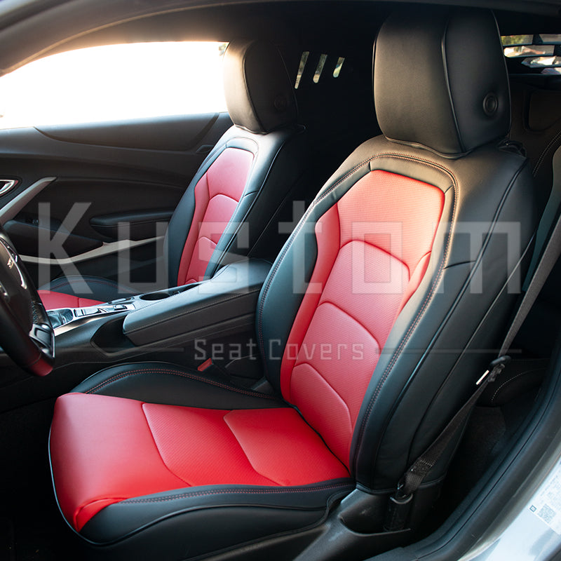 6th Gen Camaro Coupe Custom Leather Seat Covers