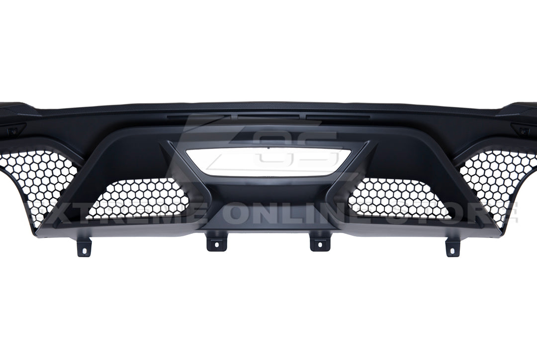 2018-22 Ford Mustang GT500 Rear Bumper Quad Tips Diffuser