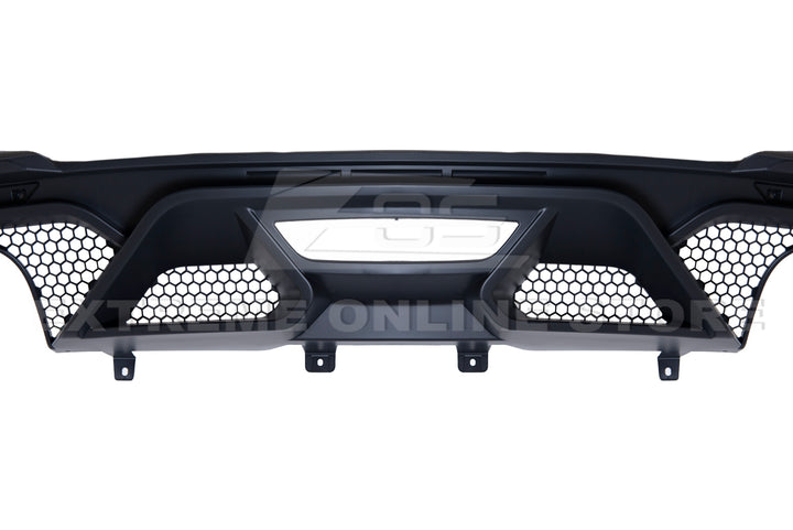 2018-22 Ford Mustang GT500 Rear Bumper Quad Tips Diffuser