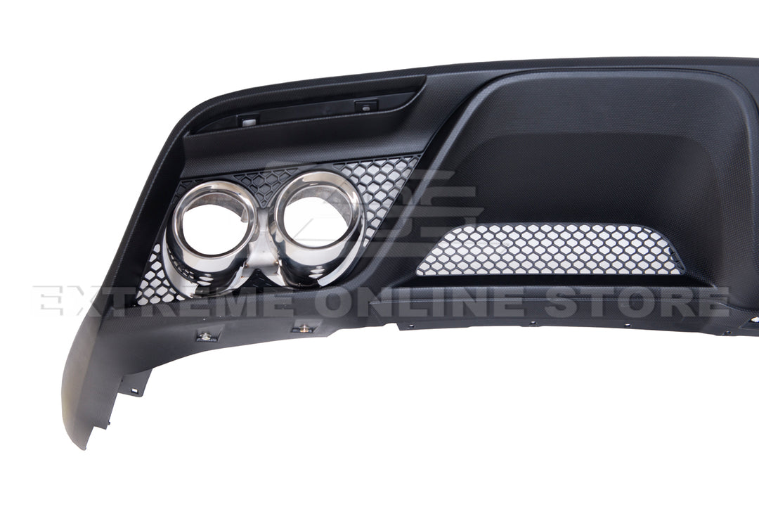 2015-17 Ford Mustang GT350 Rear Bumper Quad Tips Diffuser