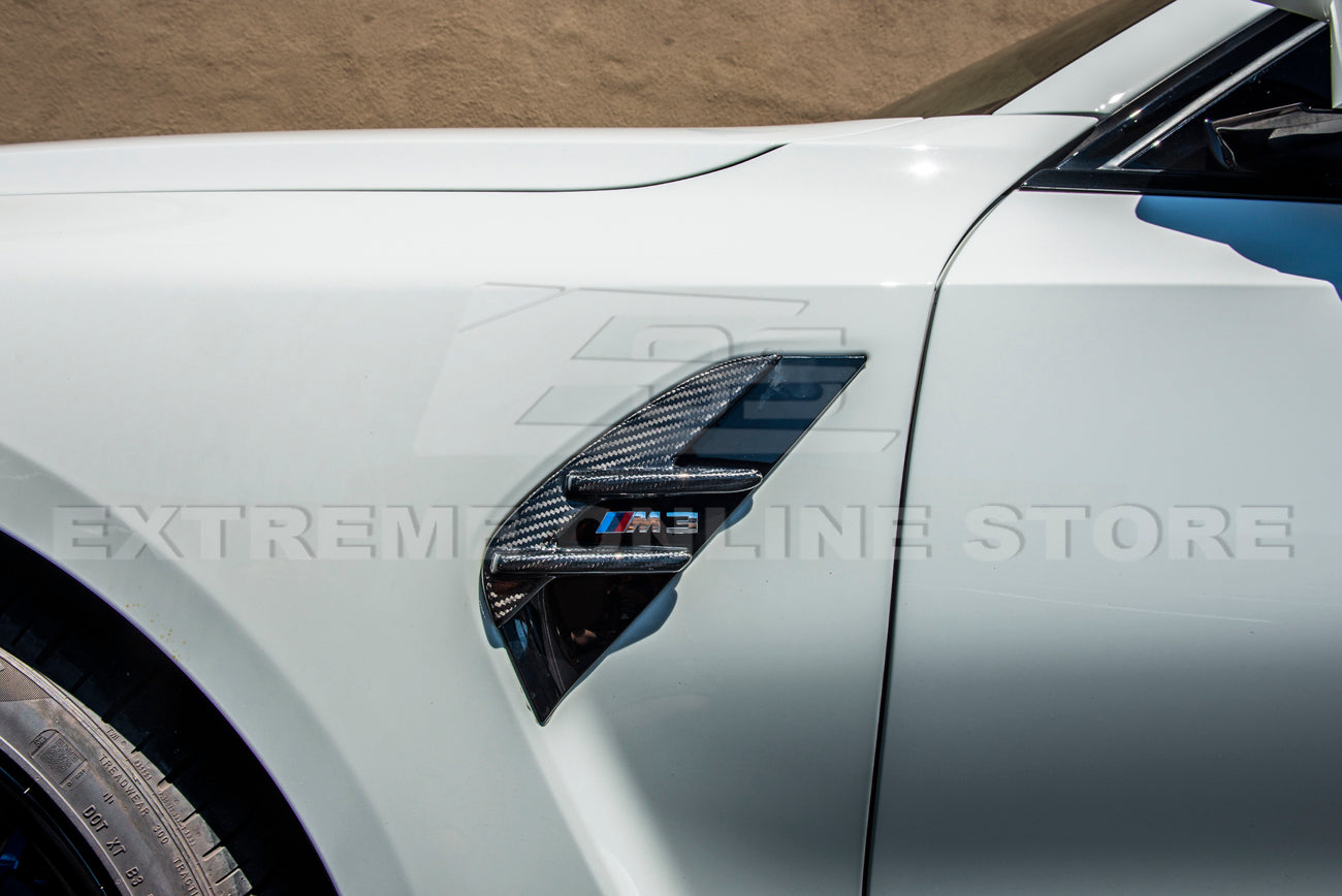 2021-Up BMW G80 M3 Carbon Fiber Side Fender Vent Trim Cover