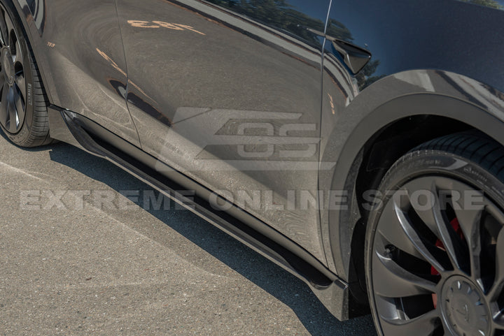 2020-24 Tesla Model Y Front Splitter Lip &amp; Side Skirt