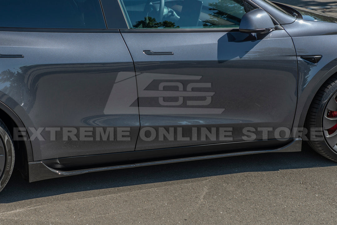 2020-24 Tesla Model Y Front Splitter Lip &amp; Side Skirt