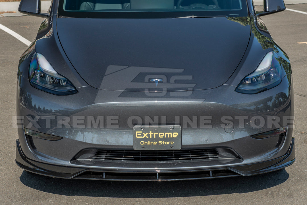 2020-24 Tesla Model Y Front Splitter Lip &amp; Side Skirt