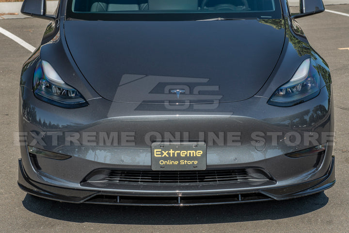 2020-24 Tesla Model Y Front Splitter Lip &amp; Side Skirt