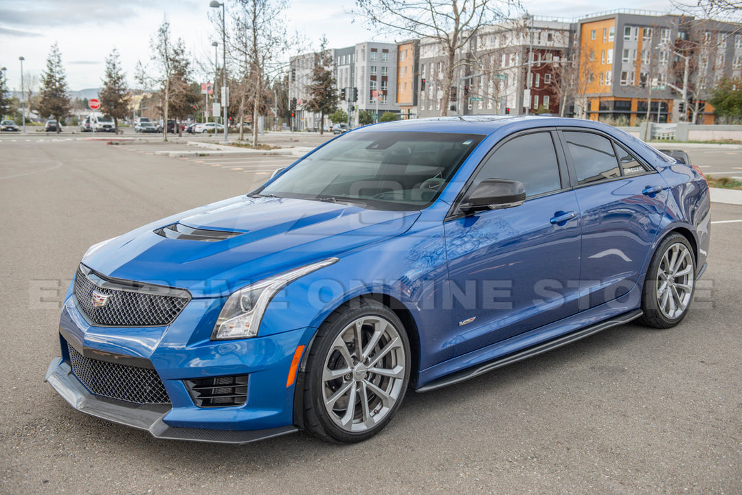 2013-18 Cadillac ATS ATS-V Sedan | GM Factory DRY CARBON FIBER Side Mirror Covers