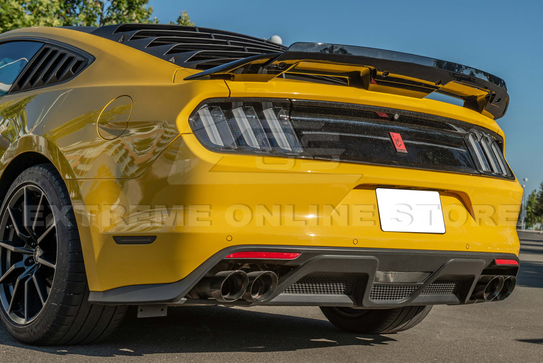 2015-17 Ford Mustang GT350 Rear Bumper Quad Tips Diffuser