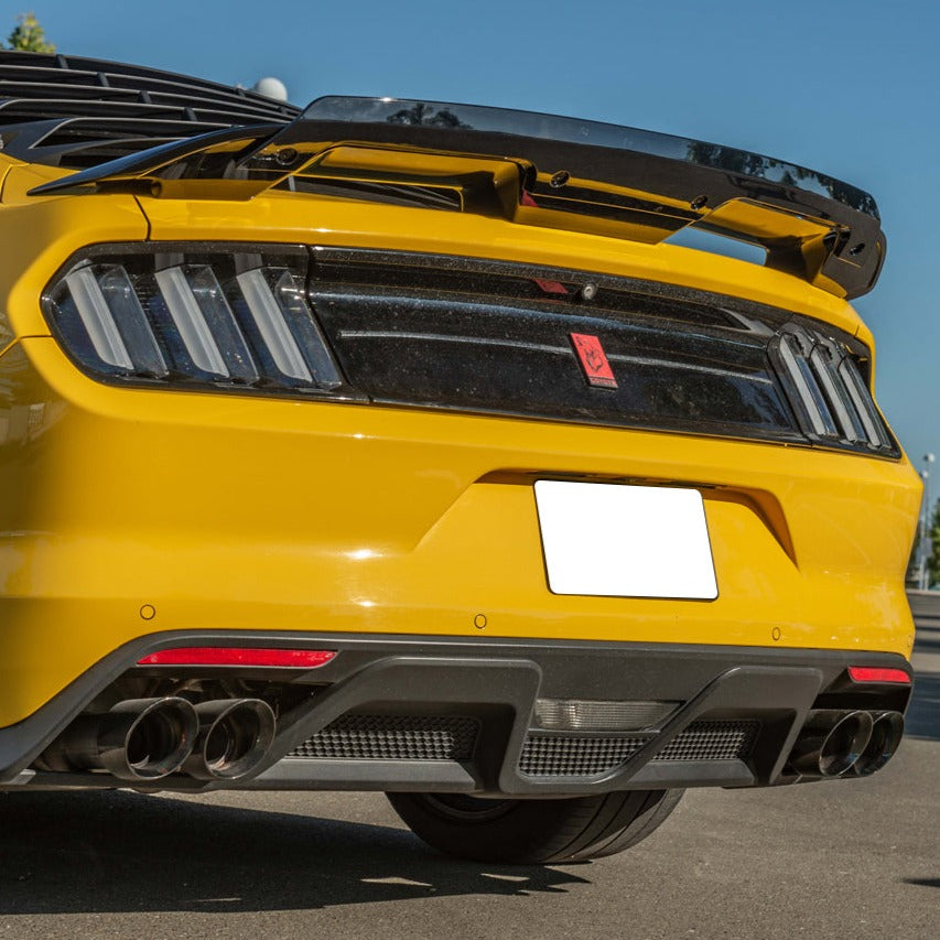 2015-17 Ford Mustang GT350 Rear Bumper Quad Tips Diffuser