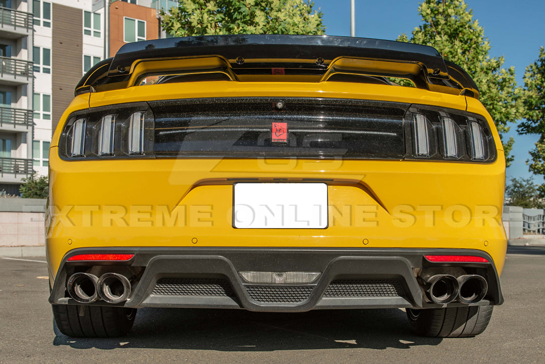 2015-17 Ford Mustang GT350 Rear Bumper Quad Tips Diffuser