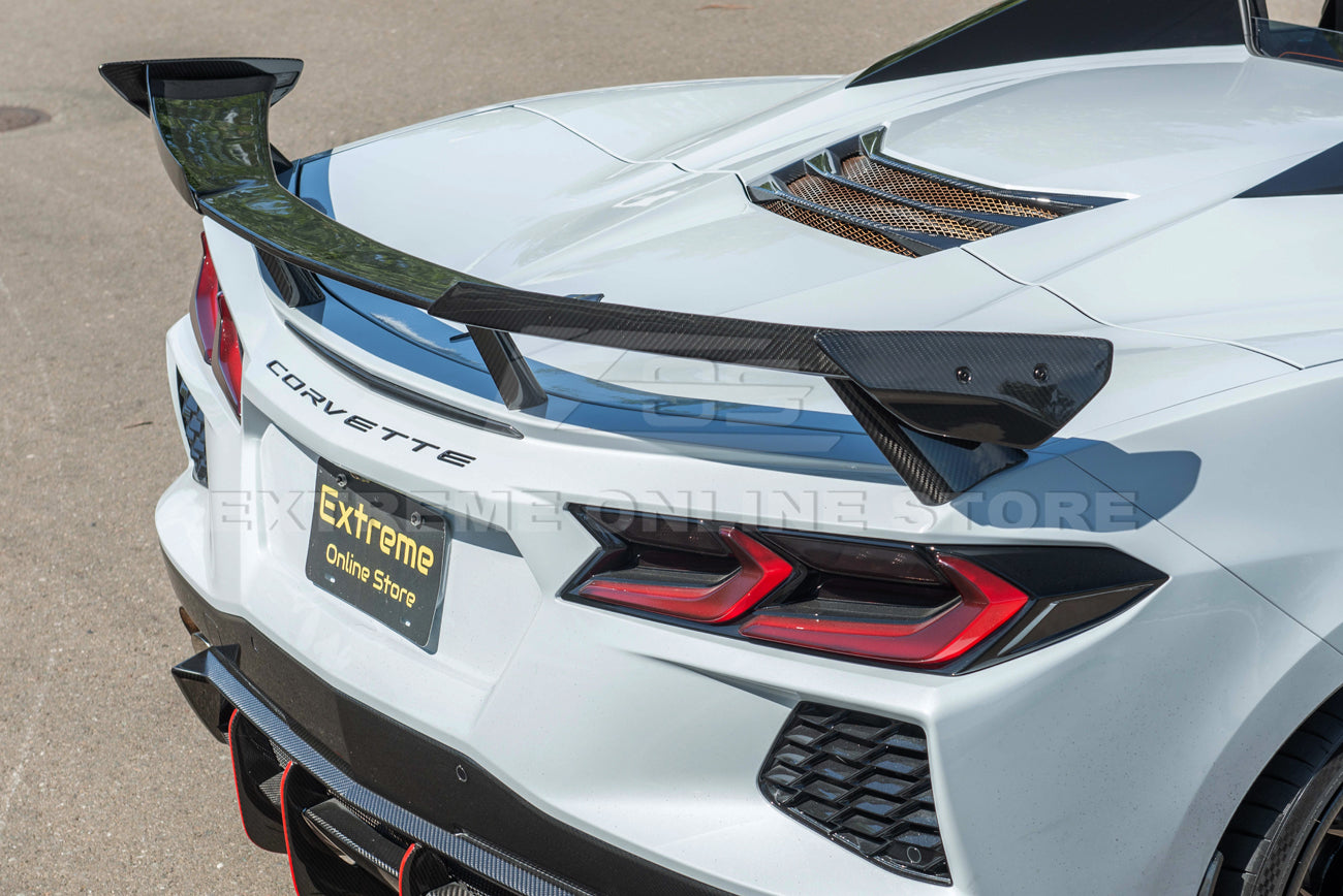 2020-Up Corvette C8 Wickerbill Rear Spoiler High Wing